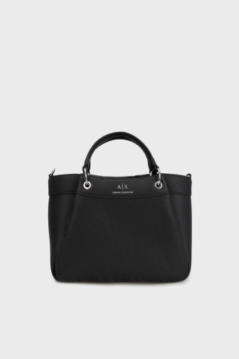 Armani Exchange Logolu Çıkarılabilir Askılı Bayan Çanta XW000393 AF13679 UC001 SİYAH - 1