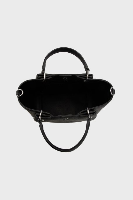 Armani Exchange Logolu Çıkarılabilir Askılı Bayan Çanta XW000393 AF13679 UC001 SİYAH - 8