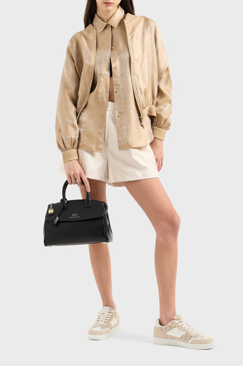 Armani Exchange Logolu Çıkarılabilir Askılı Bayan Çanta XW000395 AF12040 UC001 SİYAH - 3