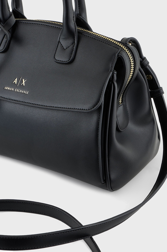 Armani Exchange Logolu Çıkarılabilir Askılı Bayan Çanta XW000395 AF12040 UC001 SİYAH - 21