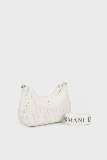Armani Exchange Logolu Çıkarılabilir Askılı Bayan Çanta XW000925 AF13679 U0002 BEYAZ - 3