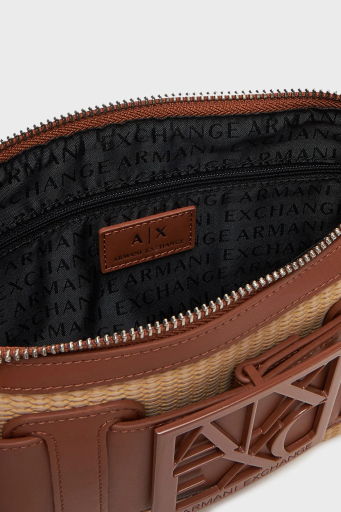 Armani Exchange Logolu Çıkarılabilir Omuz Askılı Bayan Çanta XW000921 AF13673 U6164 VİSKİ - 6
