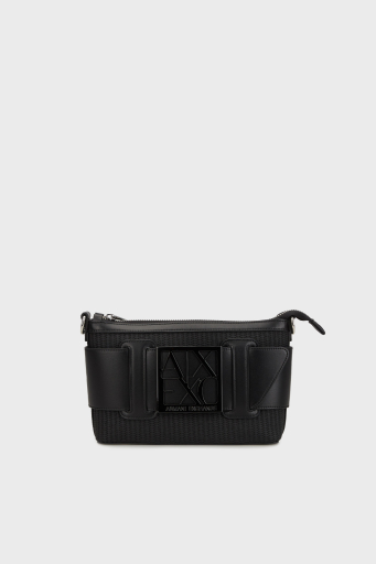 Armani Exchange Logolu Çıkarılabilir Omuz Askılı Bayan Çanta XW000921 AF13673 UC001 SİYAH - 1