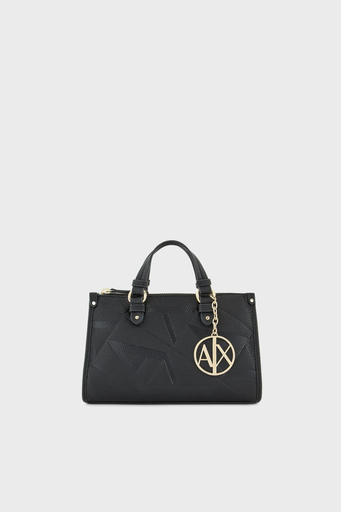 Armani Exchange Logolu Çıkarılabilir Omuz Askılı Küçük Bayan Çanta 949187 4F784 19921 SİYAH - 1