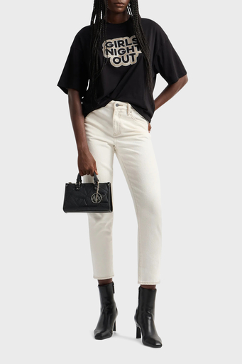 Armani Exchange Logolu Çıkarılabilir Omuz Askılı Küçük Bayan Çanta 949187 4F784 19921 SİYAH - 2