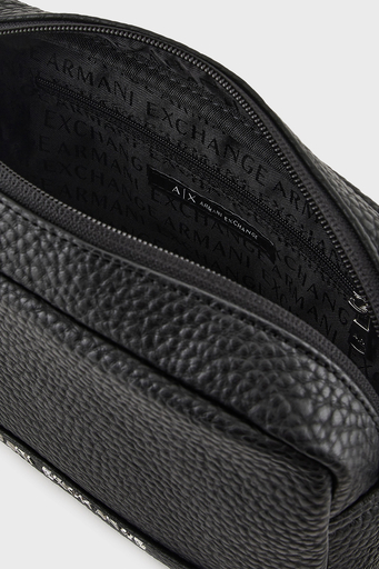 Armani Exchange Logolu Çıkarılabilir Tutma Saplı Kozmetik Erkek Çanta 958542 CC828 00020 SİYAH - 3