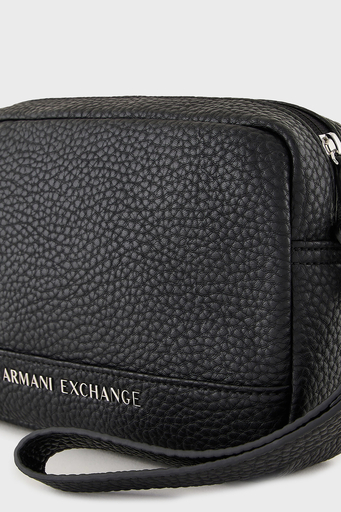 Armani Exchange Logolu Çıkarılabilir Tutma Saplı Kozmetik Erkek Çanta 958542 CC828 00020 SİYAH - 4