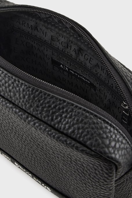 Armani Exchange Logolu Çıkarılabilir Tutma Saplı Kozmetik Erkek Çanta 958542 CC828 00020 SİYAH - 3