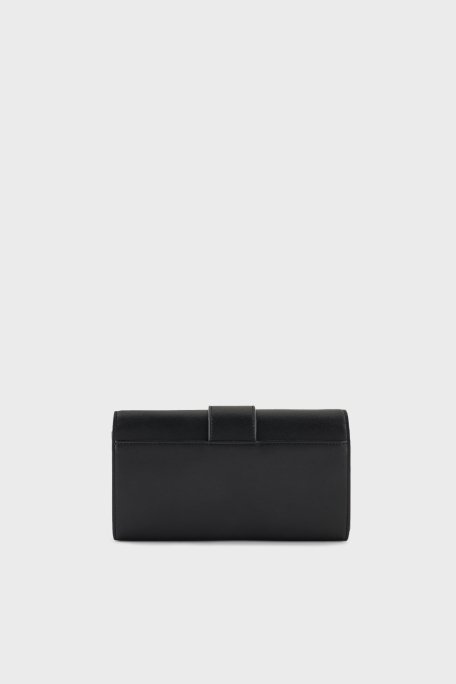Armani Exchange Logolu Çıkarılabilir Zincir Askılı Bayan Cüzdan XW000358 AF12039 UC001 SİYAH - 6