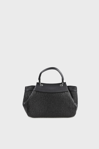 Armani Exchange Logolu Çkarılabilir Askılı Bayan Çanta XW000394 AF12579 MC105 SİYAH - 2