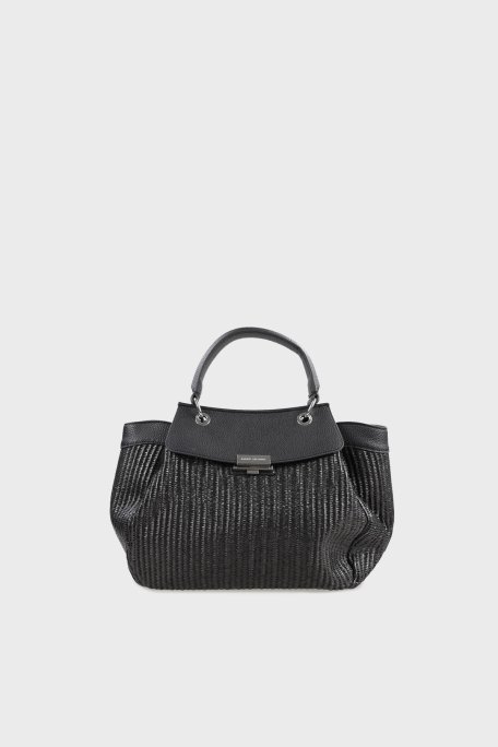 Armani Exchange Logolu Çkarılabilir Askılı Bayan Çanta XW000394 AF12579 MC105 SİYAH - 1
