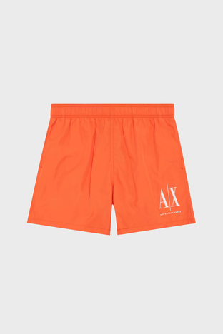 Armani Exchange - Armani Exchange Logolu Deniz Şortu Cepli Erkek Mayo Short 953034 CC623 00268 TURUNCU (1)