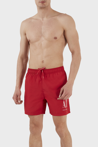 Armani Exchange Logolu Deniz Şortu Cepli Erkek Mayo Short 953034 CC623 32574 KIRMIZI - 1