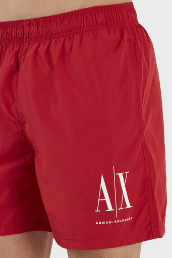 Armani Exchange Logolu Deniz Şortu Cepli Erkek Mayo Short 953034 CC623 32574 KIRMIZI - 4