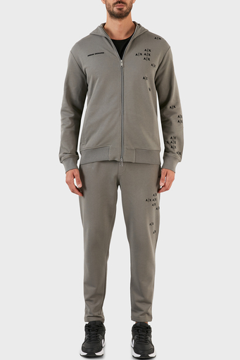 Armani Exchange Logolu Elastik Bel Bantlı Regular Fit Pamuklu Jogger Erkek Pantolon 6LZPAS ZJBWZ 1979 GRİ - 1