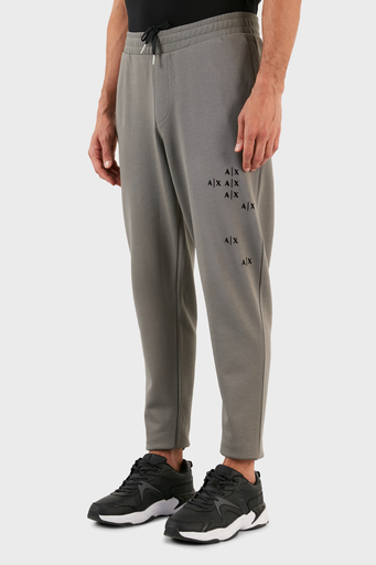 Armani Exchange Logolu Elastik Bel Bantlı Regular Fit Pamuklu Jogger Erkek Pantolon 6LZPAS ZJBWZ 1979 GRİ - 3
