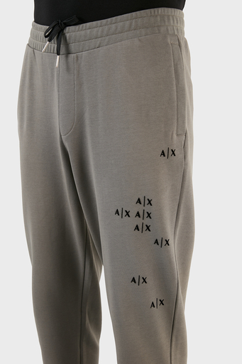 Armani Exchange Logolu Elastik Bel Bantlı Regular Fit Pamuklu Jogger Erkek Pantolon 6LZPAS ZJBWZ 1979 GRİ - 5