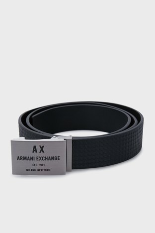 Armani Exchange - Armani Exchange Logolu Erkek Kemer 951287 2R848 99020 SİYAH