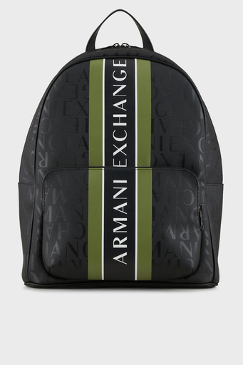 Armani Exchange Logolu Erkek Sırt Çantası 952394 CC831 20721 Siyah-Olive