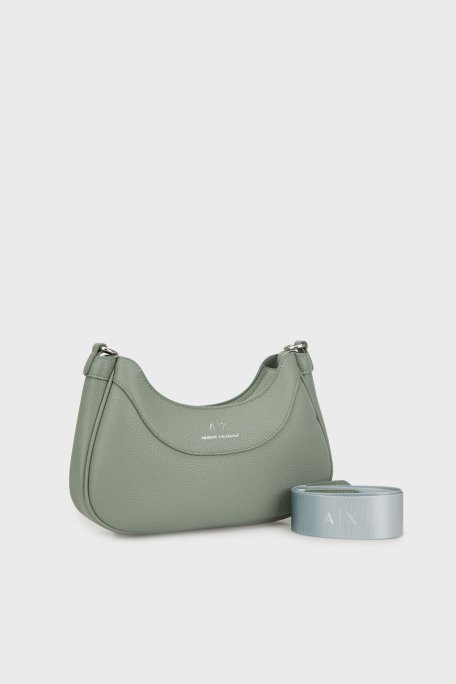 Armani Exchange Logolu Fermuarlı Çıkarılabilir Askılı Bayan Çanta 942883 CC783 U7231 HAKİ - 5