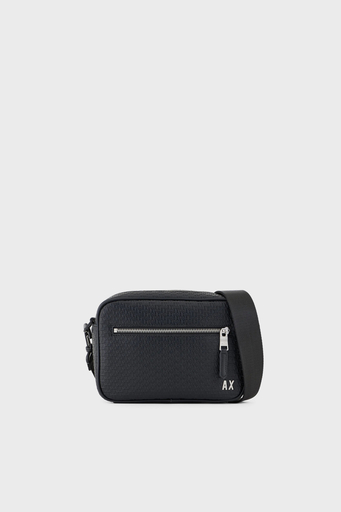 Armani Exchange Logolu Fermuarlı Çıkarılabilir Askılı Erkek Çanta XM000160 AF11928 UC001 SİYAH - 1