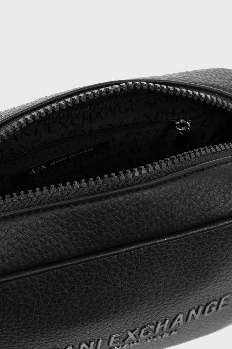 Armani Exchange Logolu Fermuarlı Kozmetik Erkek Çanta XM000235 AF11931 UC001 SİYAH - 3