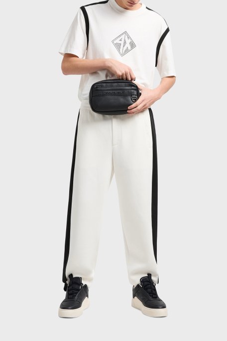 Armani Exchange Logolu Fermuarlı Kozmetik Erkek Çanta XM000255 AF11925 UC001 SİYAH - 3