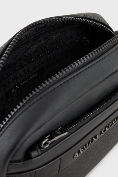 Armani Exchange Logolu Fermuarlı Kozmetik Erkek Çanta XM000255 AF11925 UC001 SİYAH - 5
