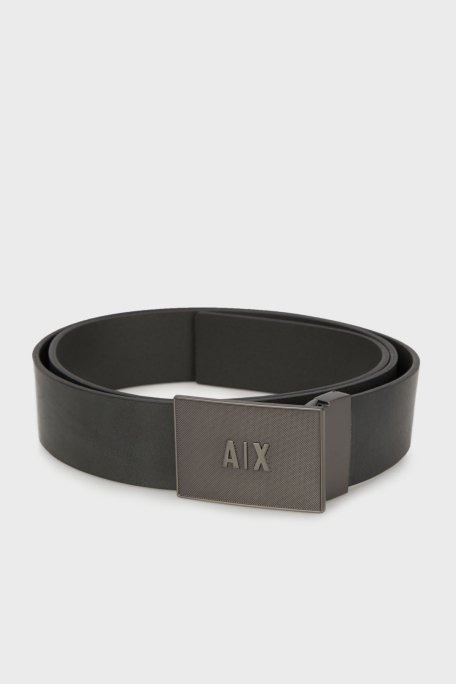 Armani Exchange Logolu Hakiki Deri Erkek Kemer 951423 4F904 00143 GRİ - 1