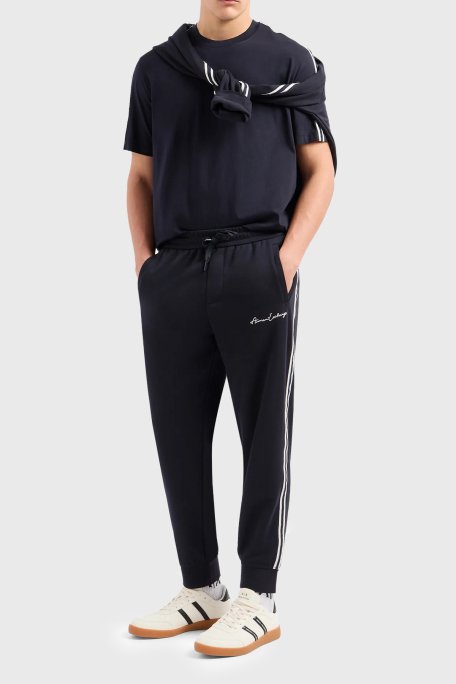 Armani Exchange logolu Jogger Erkek Pantolon 8NZPSG Z9N1Z 1510 LACİVERT - 3