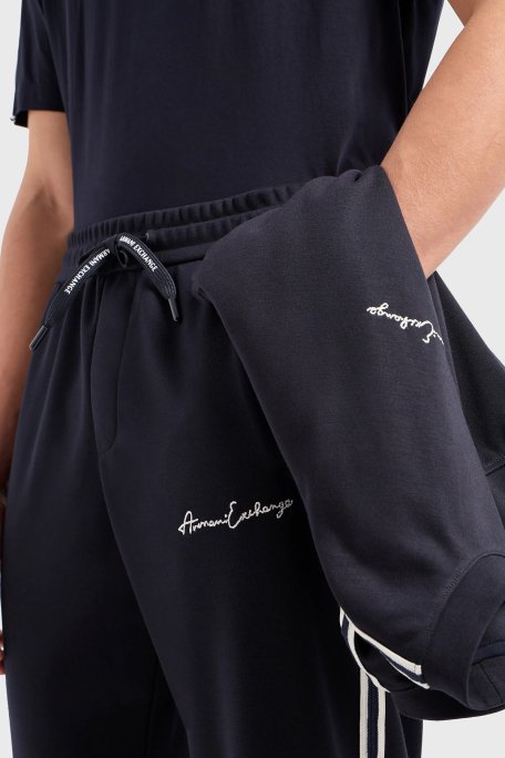Armani Exchange logolu Jogger Erkek Pantolon 8NZPSG Z9N1Z 1510 LACİVERT - 4