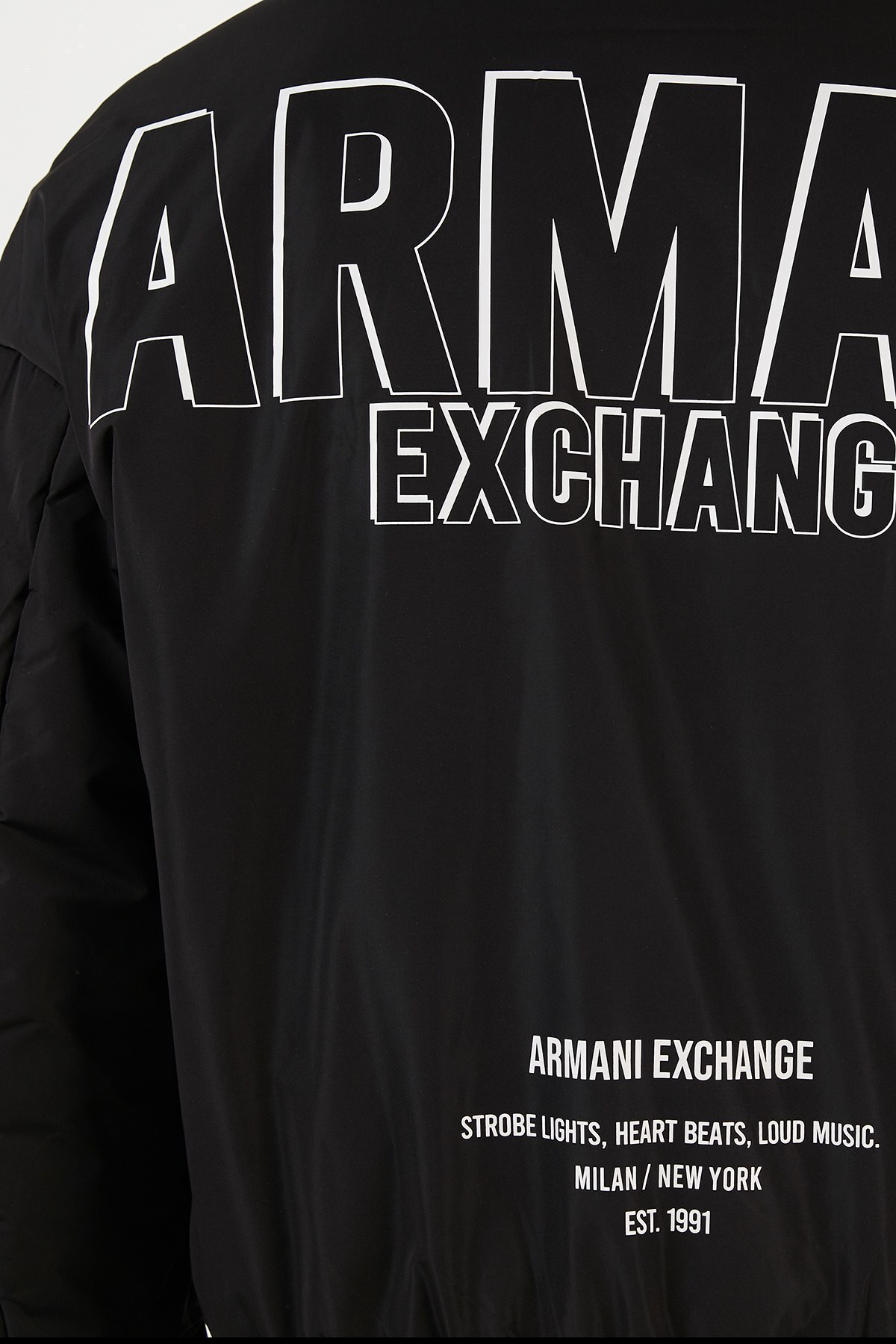 Armani Exchange Logolu Kapüşonlu Regular Fit Erkek Mont 6KZB42 ZNVXZ 1200 SİYAH