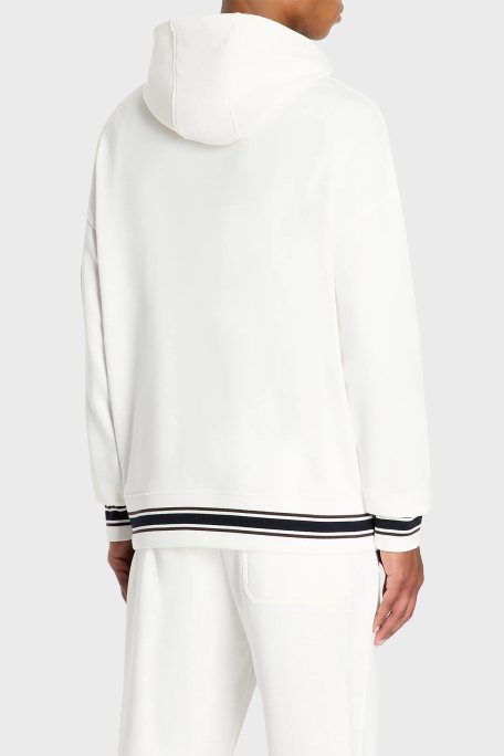 Armani Exchange Logolu Pamuklu Kapüşonlu Regular Fit Erkek Sweat 6RZMJF ZJDPZ 1116 BEYAZ - 3