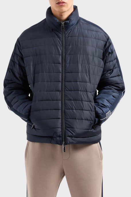 Armani Exchange Logolu Regular Fit Dik Yaka Erkek Mont 6DZB37 ZN4XZ 1510 LACİVERT - 1