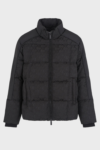 Armani Exchange Logolu Regular Fit Dik Yaka Erkek Mont 6DZBL2 ZN5GZ 1200 SİYAH - 4