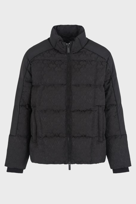 Armani Exchange Logolu Regular Fit Dik Yaka Erkek Mont 6DZBL2 ZN5GZ 1200 SİYAH - 4
