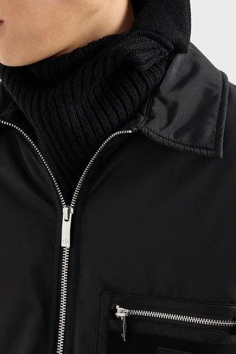 Armani Exchange Logolu Regular Fit Gömlek Yaka Erkek Ceket XM000031 AF10323 UC001 SİYAH - 4