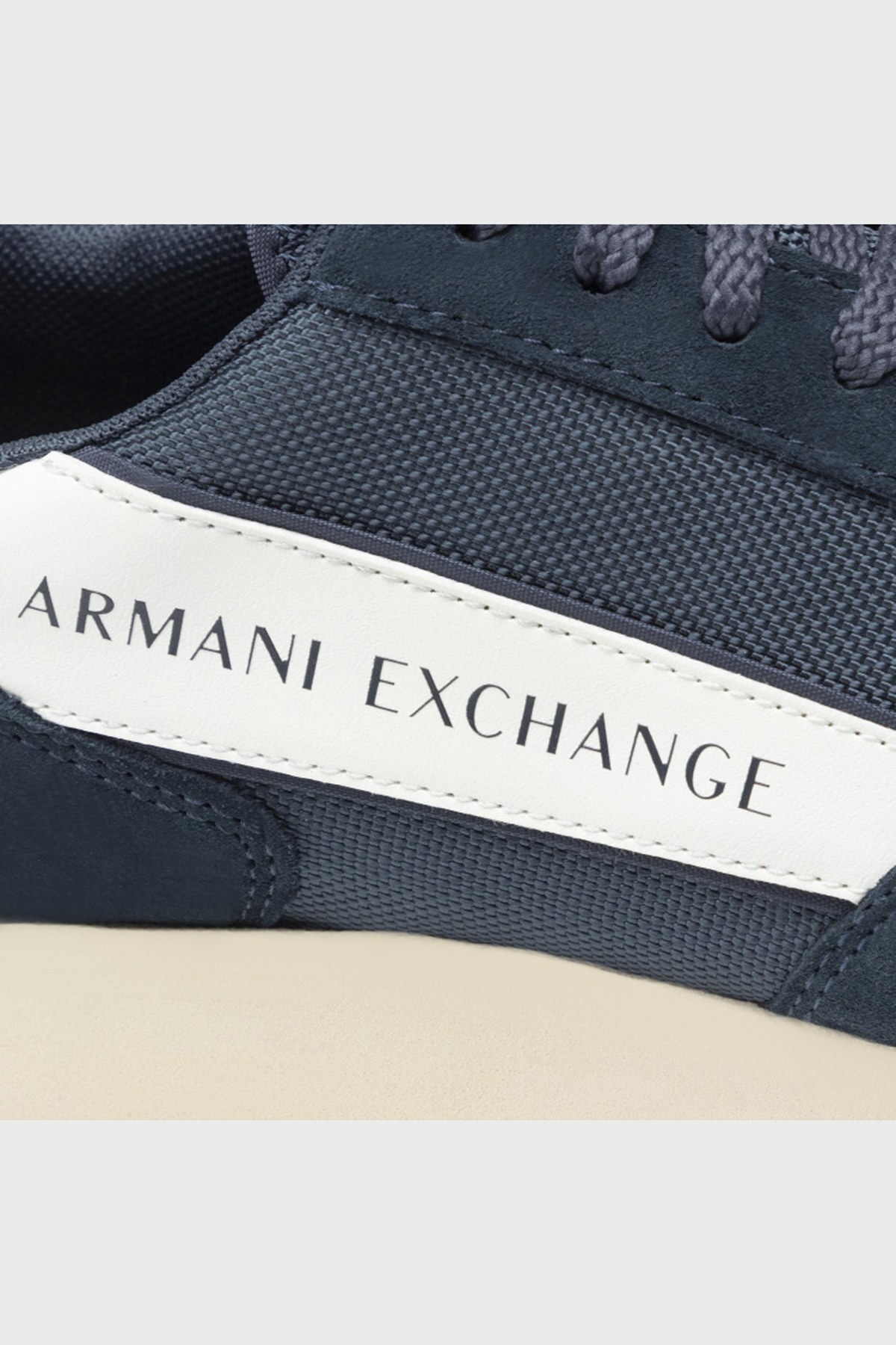 Armani Exchange Logolu Sneaker Erkek Ayakkabı XUX083 XV263 K630 LACİVERT