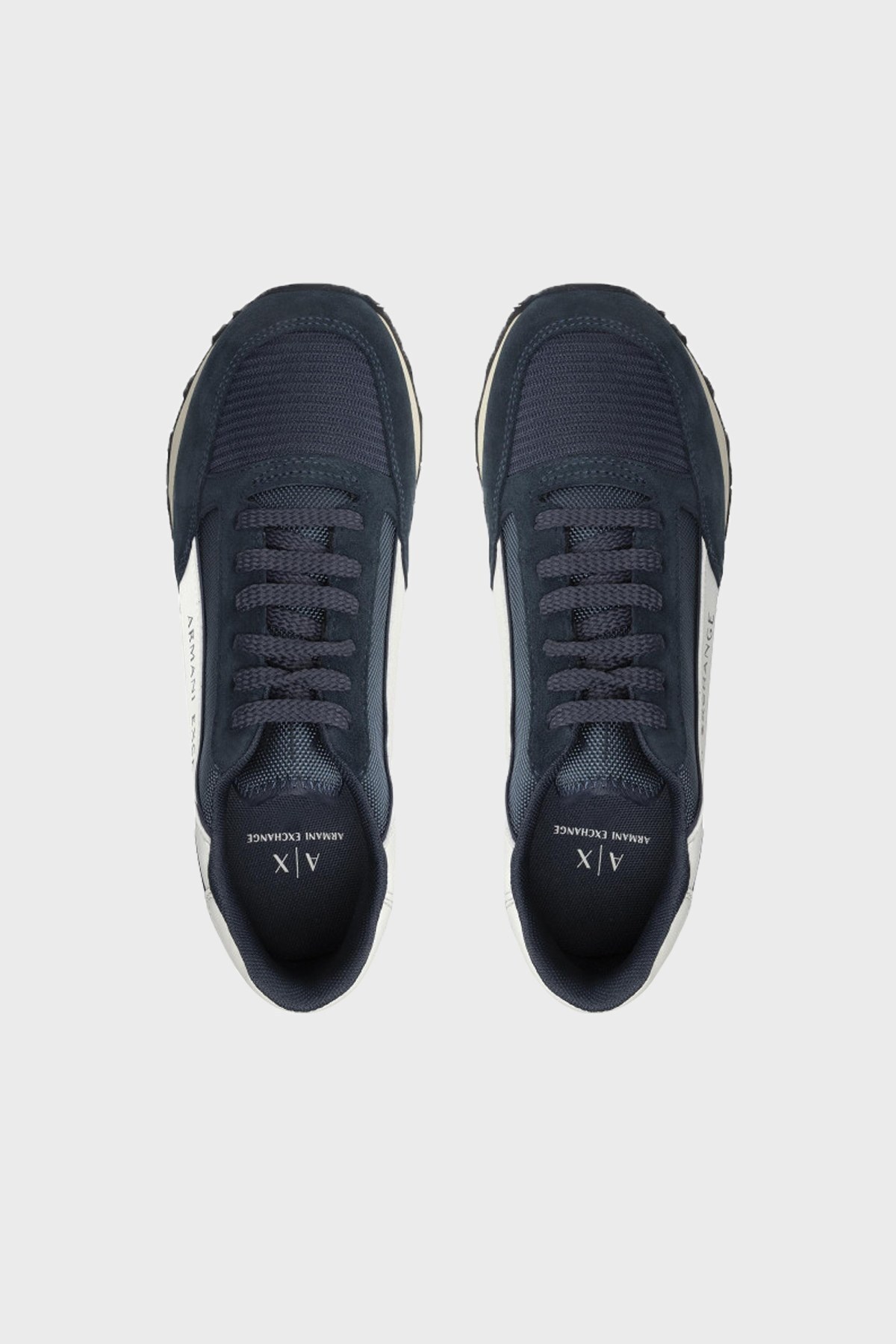 Armani Exchange Logolu Sneaker Erkek Ayakkabı XUX083 XV263 K630 LACİVERT