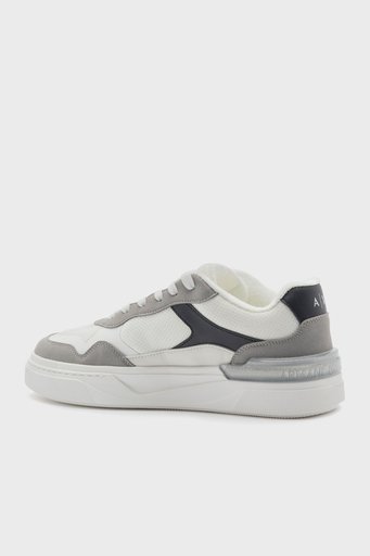Armani Exchange Logolu Sneaker Erkek Ayakkabı XUX218 XV856 N480 BEYAZ-SİYAH - 3