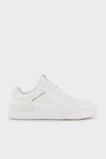 Armani Exchange Logolu Sneaker Erkek Ayakkabı XUX219 XV857 01015 BEYAZ - 1