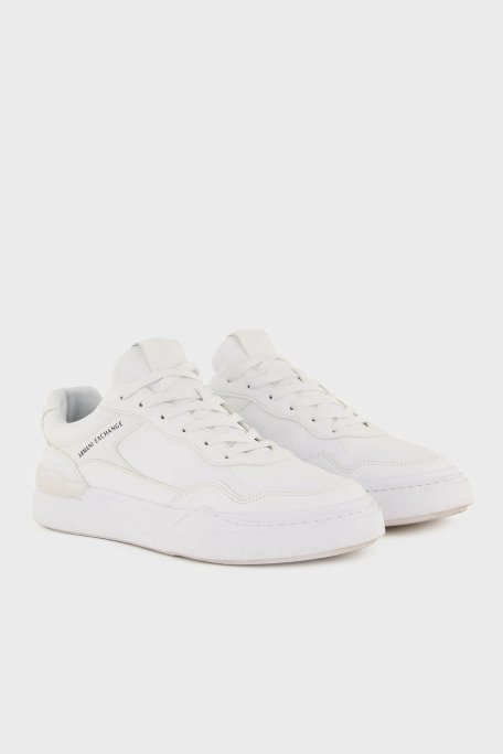 Armani Exchange Logolu Sneaker Erkek Ayakkabı XUX219 XV857 01015 BEYAZ - 8