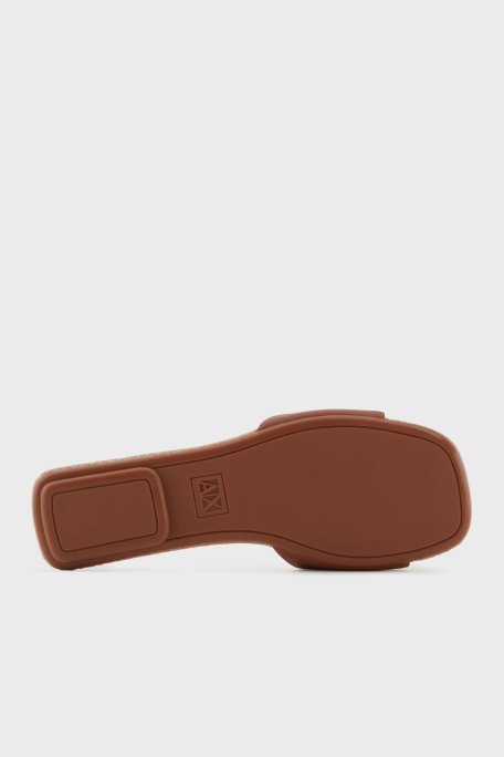 Armani Exchange Logolu Tek Bantlı Bayan Terlik XDP055 XV921 01816 CAMEL - 6