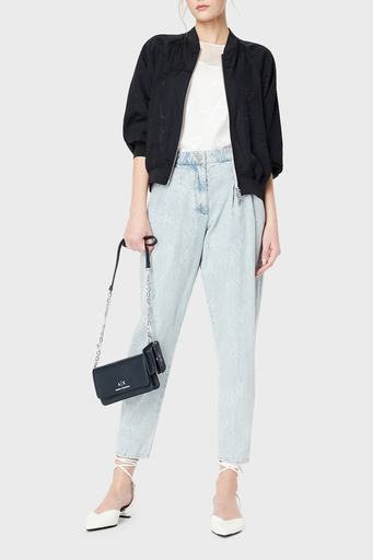 Armani Exchange Logolu Transparan 2li Bayan Bluz 3RYH26 YN2KZ 1000 BEYAZ - 3