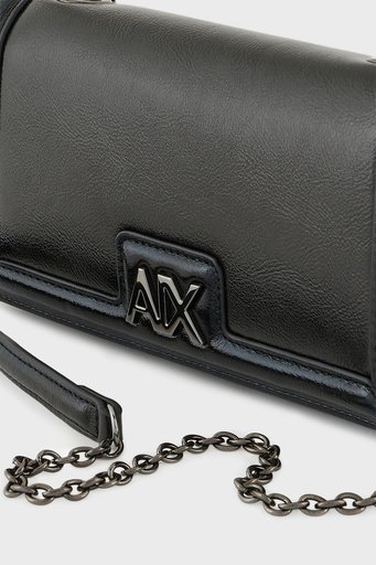 Armani Exchange Logolu Zincir Askılı Bayan Çanta 948564 4R701 00020 SİYAH - 5