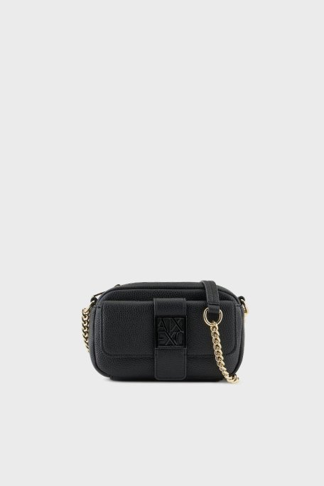 Armani Exchange Logolu Zincir Askılı Bayan Çanta XW000324 AF11902 UC001 SİYAH - 7