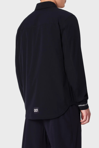 Armani Exchange Loose Fit Çift Cepli Erkek Gömlek 3DZCL7 ZN3FZ 1583 LACİVERT - 3