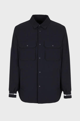 Armani Exchange Loose Fit Çift Cepli Erkek Gömlek 3DZCL7 ZN3FZ 1583 LACİVERT - 10