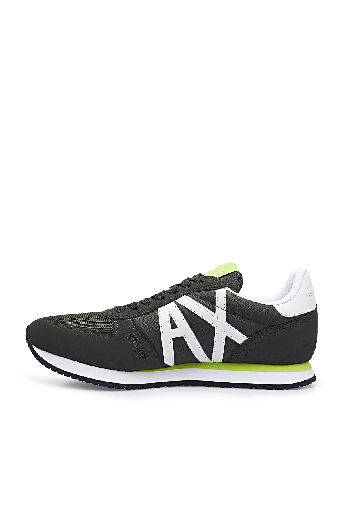 Armani Exchange Marka Logolu Sneaker Erkek Ayakkabı XUX017 XCC68 K530 HAKİ