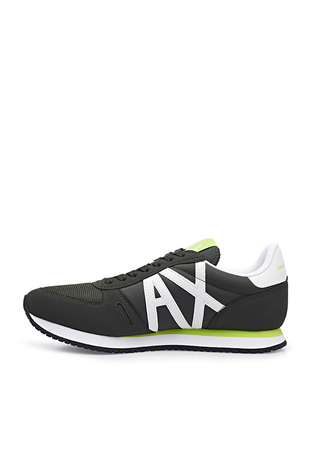 Armani Exchange - Armani Exchange Marka Logolu Sneaker Erkek Ayakkabı XUX017 XCC68 K530 HAKİ (1)